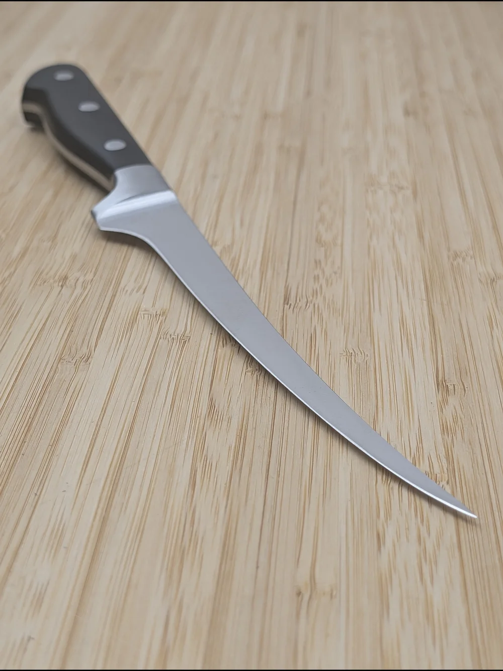 CRAFTED CULINARY 7in Filet Knife, Forged High-Carbon Stainless Steel, POM Handle